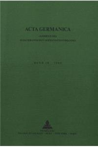 ACTA Germanica. Bd. 18, 1985