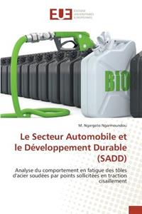 Le Secteur Automobile Et Le Développement Durable (Sadd)