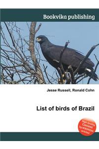 List of Birds of Brazil