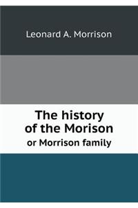 The History of the Morison or Morrison Family