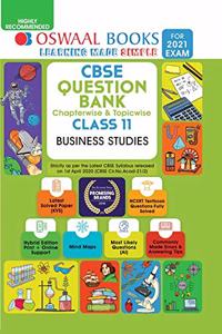 Oswaal CBSE Question Bank Class 11 Business Studies Book Chapterwise & Topicwise Includes Objective Types & MCQ's (For 2021 Exam)