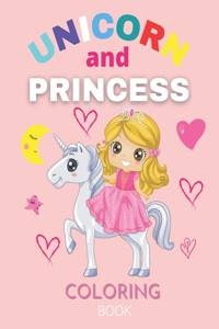 Princess and Unicorn Coloring Books