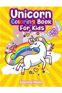 Unicorn Coloring Book For Kids Ages 4-8
