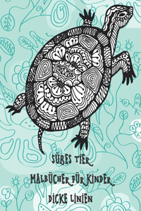 Malbücher für Kinder - Dicke Linien - Süßes Tier