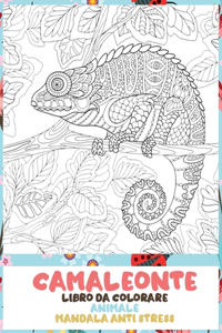 Libro da colorare - Mandala Anti stress - Animale - Camaleonte