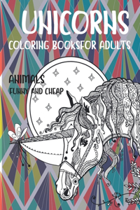 Coloring Books for Adults Funny and Cheap - Animals - Unicorn