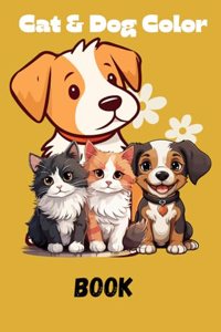 Cat and Dog Color Book