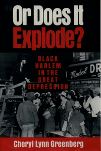 Or Does It Explode?: Black Harlem in the Great Depression