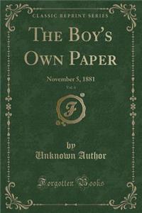 The Boy's Own Paper, Vol. 4