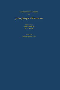 Correspondance Complete de Rousseau XXX