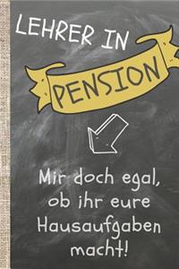 Lehrer in Pension