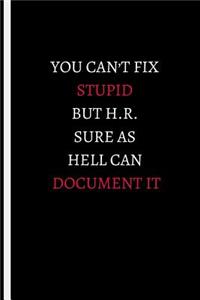 You Can't Fix Stupid But H.R. Sure as Hell Can Document It