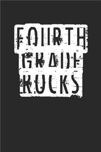 Back to School Notebook 'Fourth Grade Rocks' - Back To School Gift for Her and Him - 4th Grade Writing Journal