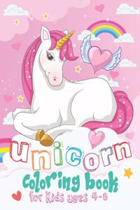 Unicorn coloring book for kids ages 4-8