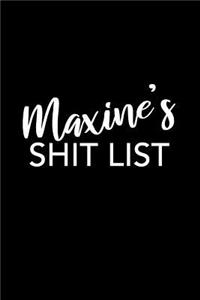 Maxine's Shit List