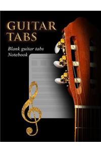 Blank guitar tabs notebook