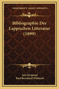 Bibliographie Der Lappischen Litteratur (1899)