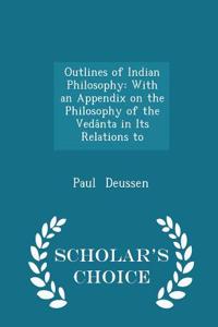 Outlines of Indian Philosophy