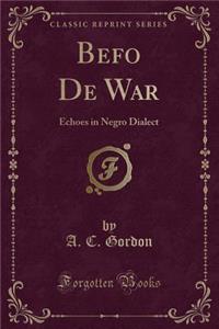 Befo de War