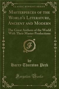 Masterpieces of the World's Literature, Ancient and Modern, Vol. 16