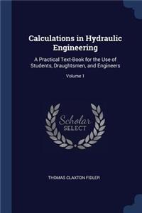 Calculations in Hydraulic Engineering