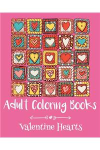 Adult Coloring Books: Valentine Hearts