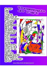 Frekari um list litabók innblásin af Pablo Picasso Tilbúinn Cubism klippimyndir með 21 Original Vestfirskt teikningar fyrir fullorðnir börn retirees heim skrifstofu starfslok nota til að slaka skreyta minjagripurinn Kveðjukort