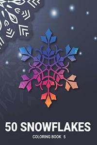 50 Snowflakes Coloring Book 5