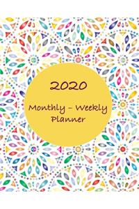 2020 Monthly - Weekly Planner