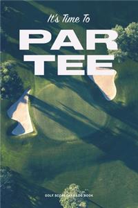 Golf Scorecard Log Book