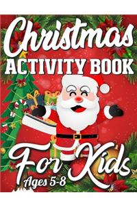 Christmas Activity Book For Kids Ages 5-8