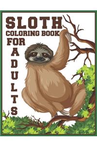 Sloth Coloring Book for Adults