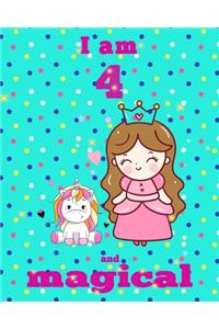 unicorn journal i am 4 and magical