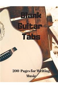 Blank Guitar Tabs