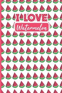 I LOVE WATERMELON Composition Notebook
