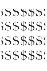 Bill remainder - Dollar Notebook, notepad, money you spend a month, Write your monthly expenses down, 120 Pages