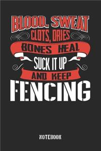 Blood clots sweat dries bones heal. Suck it up and keep Fencing