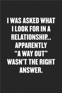 I Was Asked What I Look for in a Relationship... Apparently 