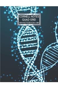 Cornell Notes Quad Grid Notebook