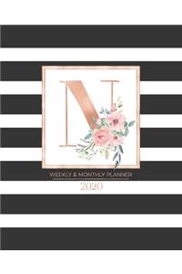 Weekly & Monthly Planner 2020 N