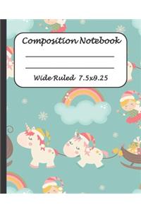 Wide Ruled Composition Notebook
