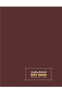 Dot Grid Notebook - AmyTmy Notebook - 8.5 x 11 inch - 100 pages