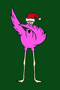 Dabbing Flamingo Dab