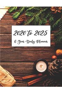 6 Year Daily Planner 2020 To 2025