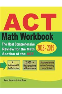ACT Math Workbook 2018 - 2019