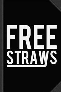 Free Straws Anti-Ban Journal Notebook