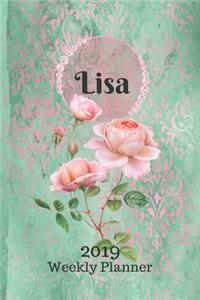 Lisa Personalized Name Plan on It 2019 Weekly Planner