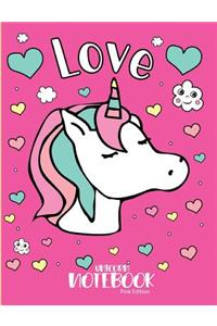 Love Unicorn Notebook Pink Edition