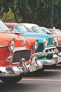 Classic Car 1950s Americana Chemistry Notebook