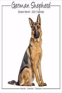 German Shepherd Studio 2021 Wall Calendar